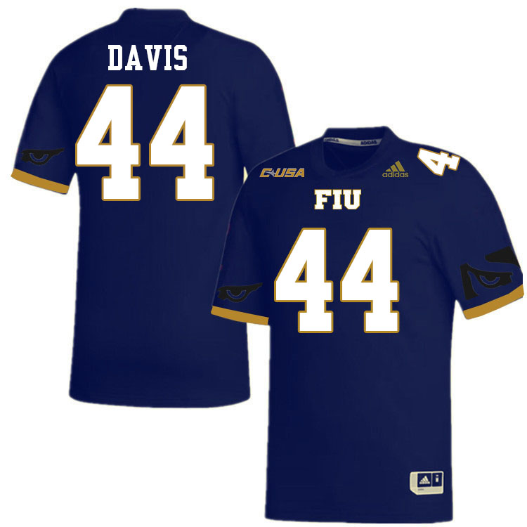 #44 Keegan Davis FIU Jersey,Florida International University Panthers Football Jersey-Navy